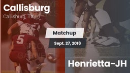 Matchup: Callisburg vs. Henrietta-JH 2018