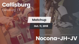 Matchup: Callisburg vs. Nocona-JH-JV 2018