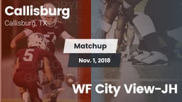 Matchup: Callisburg vs. WF City View-JH 2018