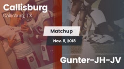 Matchup: Callisburg vs. Gunter-JH-JV 2018