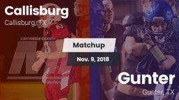 Matchup: Callisburg vs. Gunter  2018