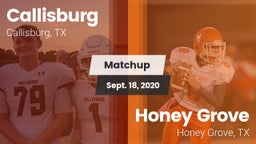 Matchup: Callisburg vs. Honey Grove  2020