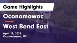 Oconomowoc  vs West Bend East  Game Highlights - April 19, 2022