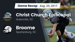 Recap: Christ Church Episcopal  vs. Broome  2017