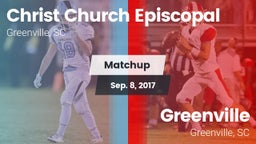 Matchup: Christ Church Episco vs. Greenville  2017