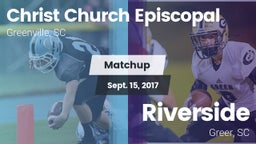 Matchup: Christ Church Episco vs. Riverside  2017