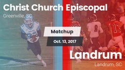 Matchup: Christ Church Episco vs. Landrum  2017