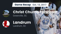 Recap: Christ Church Episcopal  vs. Landrum  2017