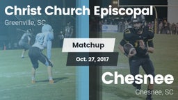 Matchup: Christ Church Episco vs. Chesnee  2017