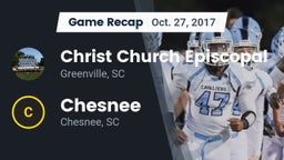 Recap: Christ Church Episcopal  vs. Chesnee  2017