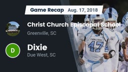 Recap: Christ Church Episcopal School vs. Dixie  2018