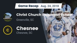 Recap: Christ Church Episcopal School vs. Chesnee  2018
