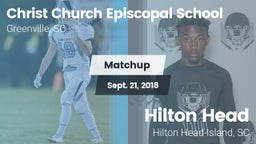 Matchup: Christ Church Episco vs. Hilton Head  2018