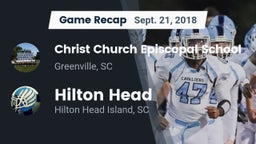 Recap: Christ Church Episcopal School vs. Hilton Head  2018