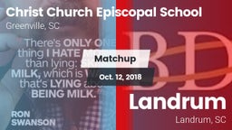 Matchup: Christ Church Episco vs. Landrum  2018