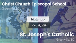 Matchup: Christ Church Episco vs. St. Joseph's Catholic  2018