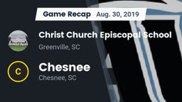 Recap: Christ Church Episcopal School vs. Chesnee  2019