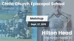 Matchup: Christ Church Episco vs. Hilton Head  2019