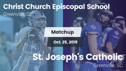 Matchup: Christ Church Episco vs. St. Joseph's Catholic  2019