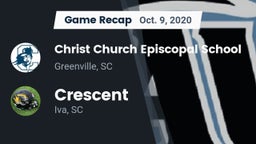 Recap: Christ Church Episcopal School vs. Crescent  2020