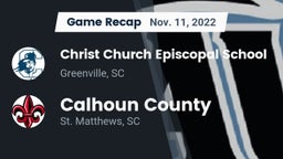 Recap: Christ Church Episcopal School vs. Calhoun County  2022