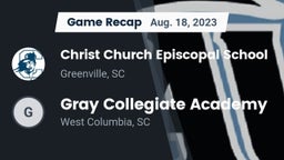 Recap: Christ Church Episcopal School vs. Gray Collegiate Academy 2023