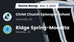 Recap: Christ Church Episcopal School vs. Ridge Spring-Monetta  2023