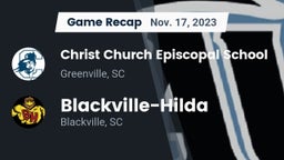 Recap: Christ Church Episcopal School vs. Blackville-Hilda  2023
