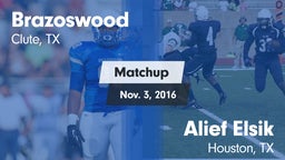 Matchup: Brazoswood vs. Alief Elsik  2016