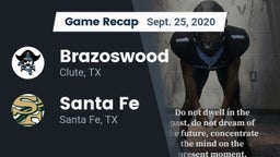 Recap: Brazoswood  vs. Santa Fe  2020