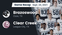 Recap: Brazoswood  vs. Clear Creek  2021