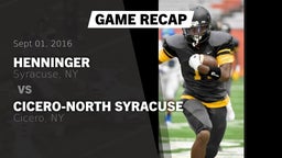 Recap: Henninger  vs. Cicero-North Syracuse  2016