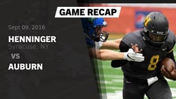 Recap: Henninger  vs. Auburn  2016