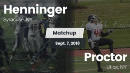 Matchup: Henninger vs. Proctor  2018