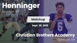 Matchup: Henninger vs. Christian Brothers Academy  2018