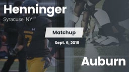 Matchup: Henninger vs. Auburn  2019