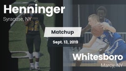 Matchup: Henninger vs. Whitesboro  2019