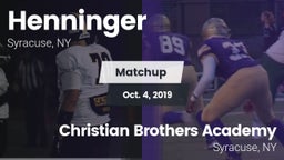 Matchup: Henninger vs. Christian Brothers Academy  2019