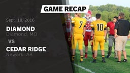 Recap: Diamond  vs. Cedar Ridge  2016