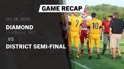Recap: Diamond  vs. District Semi-Final 2016