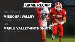 Recap: Missouri Valley  vs. Maple Valley-Anthon-Oto  2015