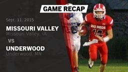 Recap: Missouri Valley  vs. Underwood  2015