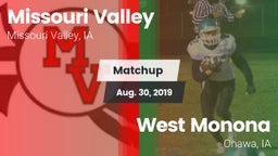 Matchup: Missouri Valley vs. West Monona  2019
