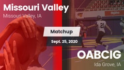 Matchup: Missouri Valley vs. OABCIG  2020