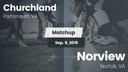 Matchup: Churchland vs. Norview  2016