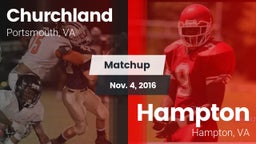 Matchup: Churchland vs. Hampton  2016