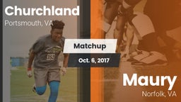 Matchup: Churchland vs. Maury  2017