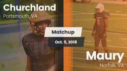 Matchup: Churchland vs. Maury  2018