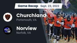 Recap: Churchland  vs. Norview  2022