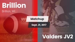 Matchup: Brillion vs. Valders JV2 2017